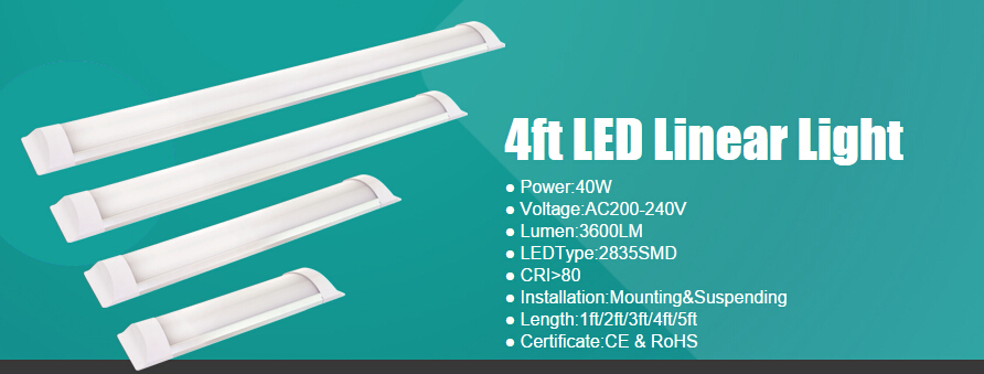 5ft 24*75*1500mm 60W Non-Dimmable led linear lighting