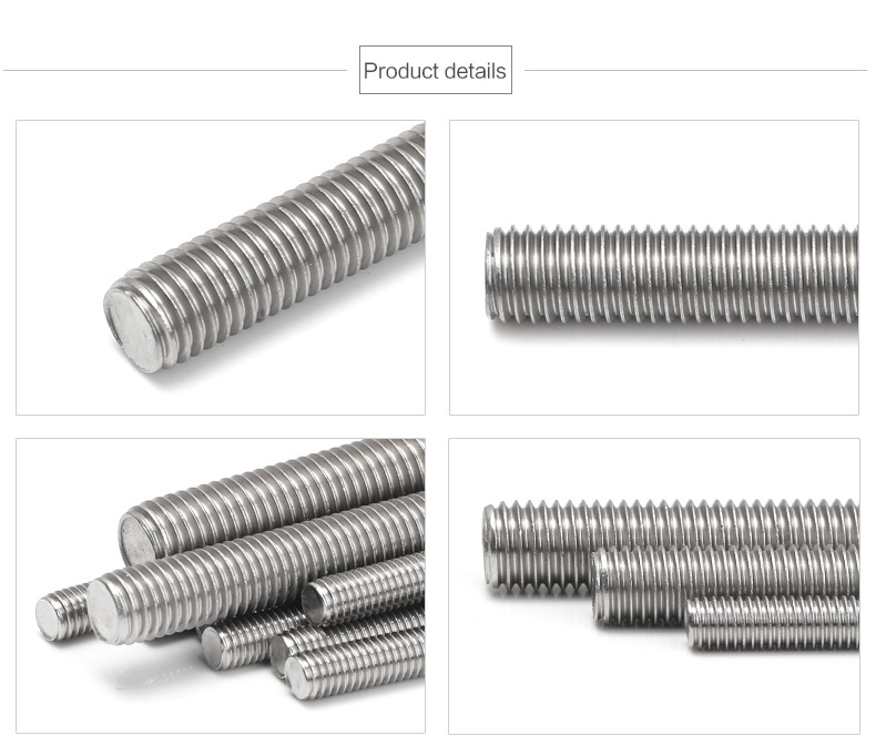 Oil Gas Industry's Preferred Metric Stainless Steel Threaded Rods M2-M12
