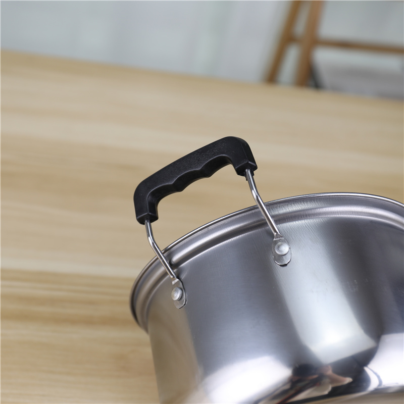 American style 5pcs cookware set kitchen nonstick cooking pot with glass lid
