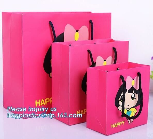 Luxury Rope Handle Laminated Paper Carrier Bags,brand Luxury laminated manila carrier paper hand bag, bagplastics, bagea