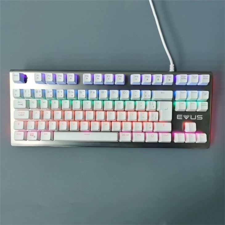 Wireless Mechanical 87 Keyboard Mouse RGB Backlit Wired Antidust For Typewriter