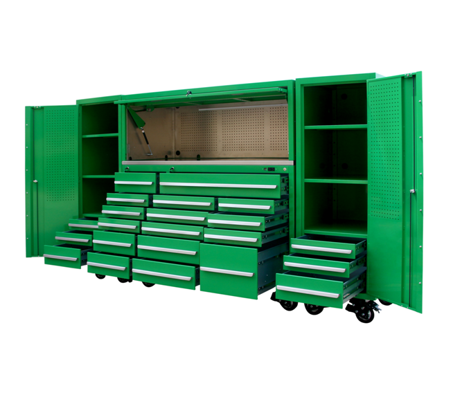Assembly Rolling Tool Box with Wheels and Multi-Functional Storage Cabinets