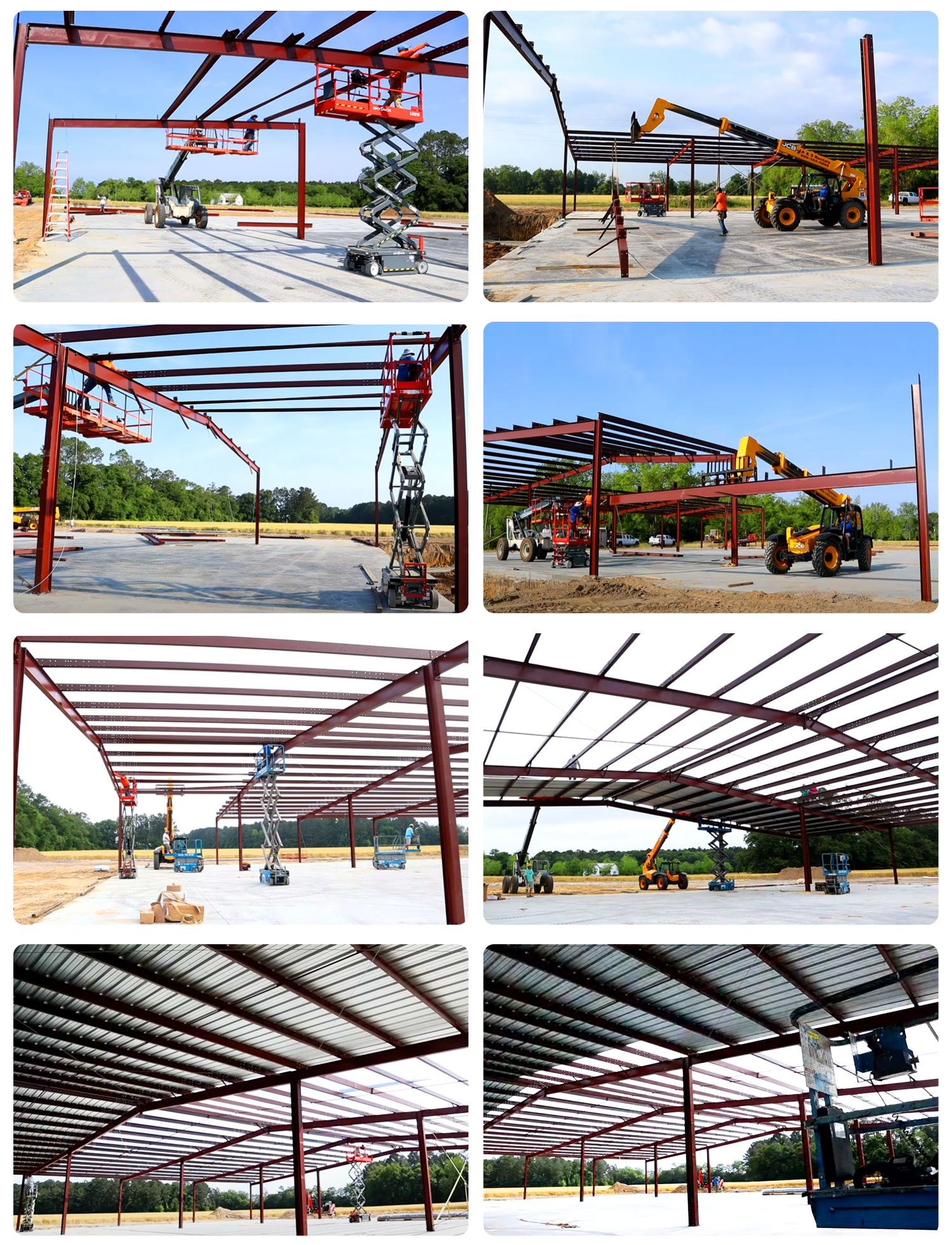 Improved Productivity Prefab Steel Structure Dairy Cow Shed Farm
