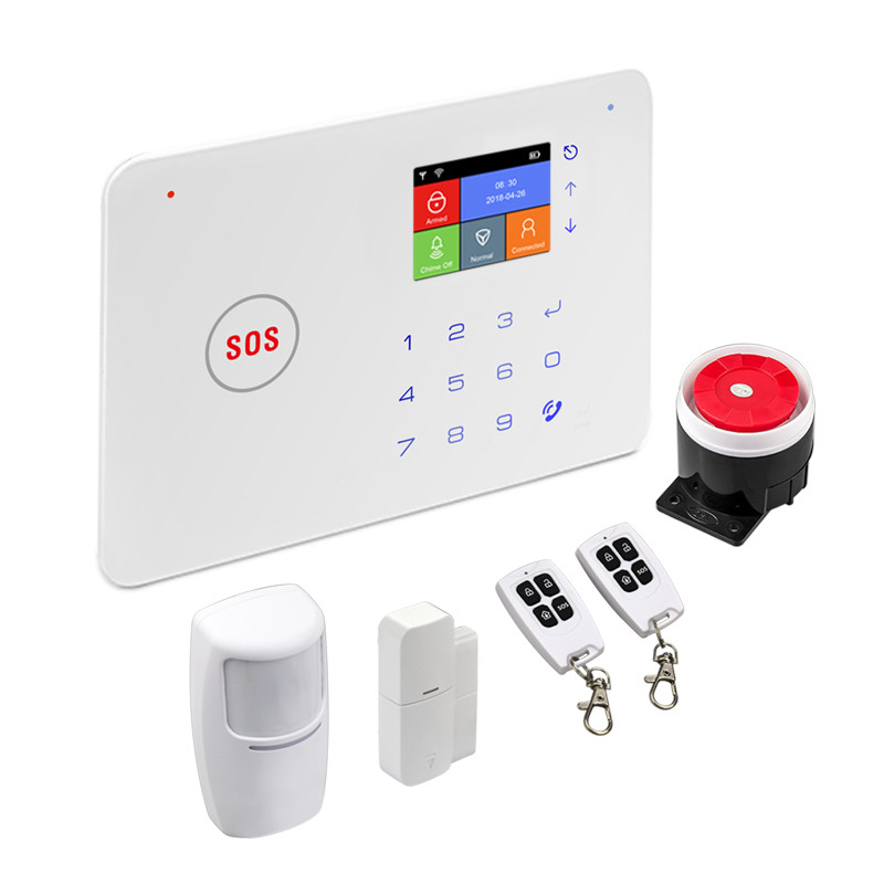 Intelligent Wireless Wifi/gsm Alarm System Sms Smart Kit Tft Display Burglarly Fire Gas Alarm Family Alarm Security