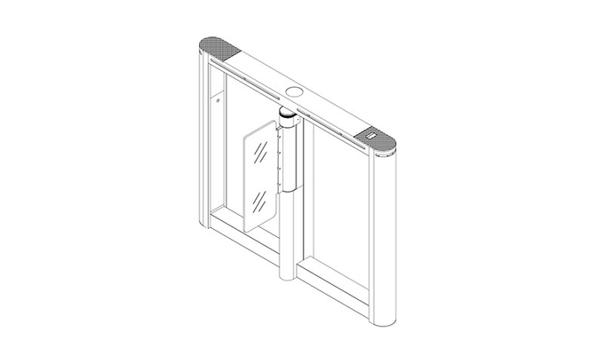 Stainless Steel Security Access Supermarket Entrance Turnstile 600mm 0