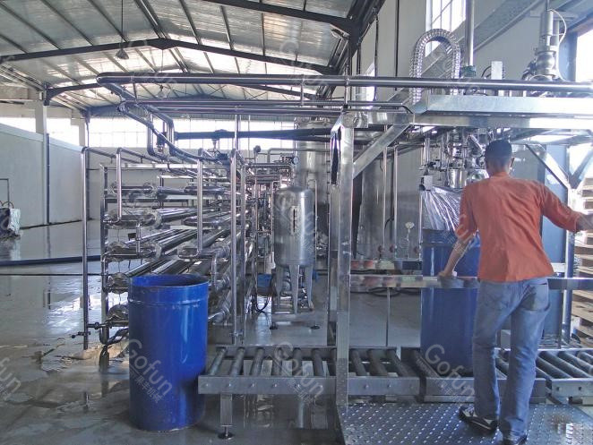 440V Industrial Mango Juice Processing Line mango pulp machine