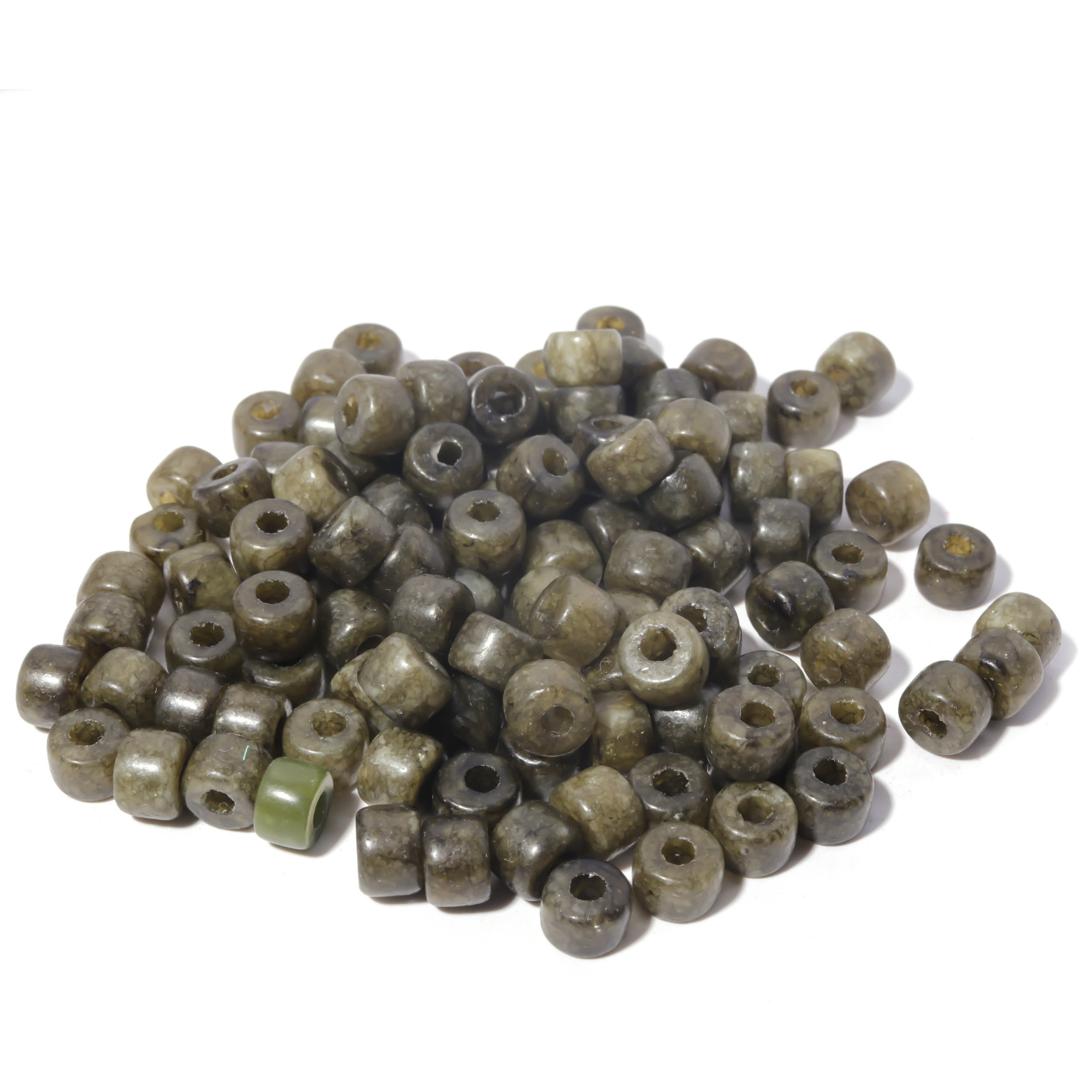 100 Colors Gemstone Forte Beads 6*8mm*2.0 Holes DIY Patterns With Rope