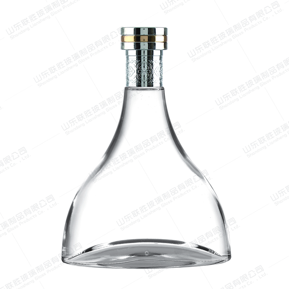 Clear Glass Liquor Bottle With Corking OEM/ODM Acceptable 375ml 500ml 750ml Whisky Bottle