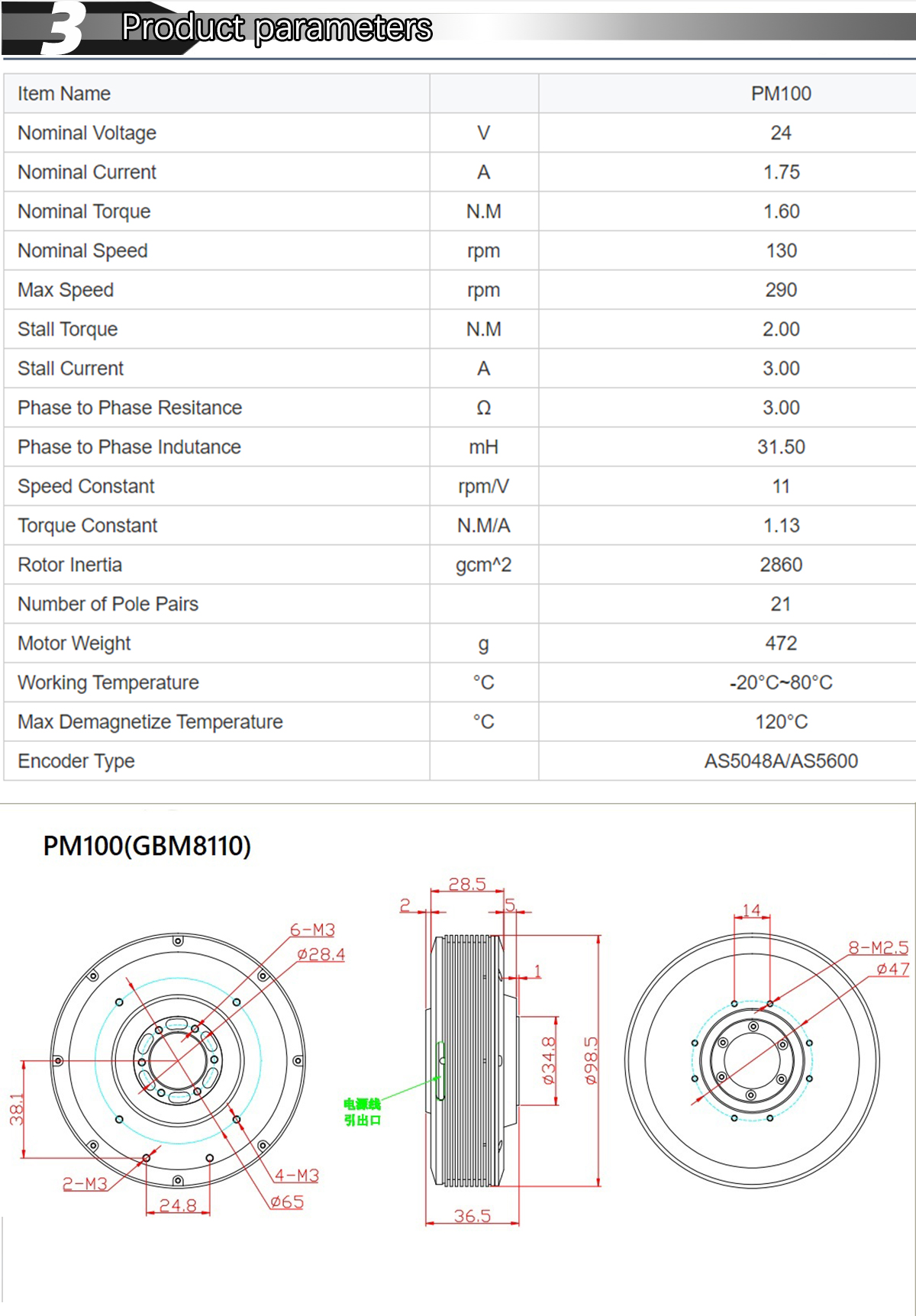 Faradyi Customized 12V 24V Electric Motor High Control Accuracy Bldc Motor For Handheld Ptz