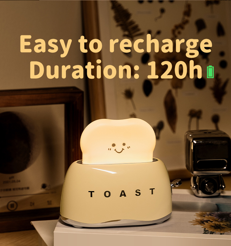 LED Energy Saving Table Desk Decorative Light-up Toaster Lamps for Decorative Lighting