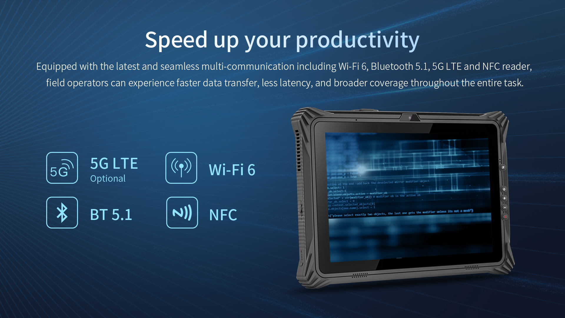 Private Mold 12 Inch Rugged Industrial Tablet Computer with GPS and Waterproof Design