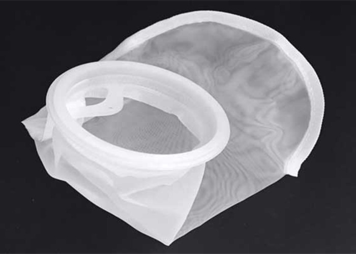 FDA Nylon Filter Bag Liquid Filter Socks 4 Inch Plastic Ring 75 100 150 Micron Mesh