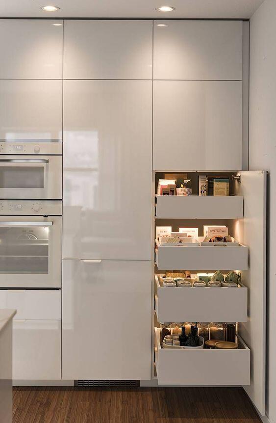 Blum Lazy Susan Storage Drawer Slide for YALIG Modern 3D Model Design Kitchen Cabinet