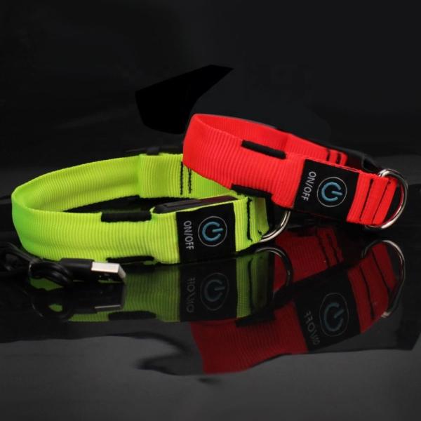 C906 Wholesale Fashion Colorful Customized Logo Flashing Rechargeable LED Dog