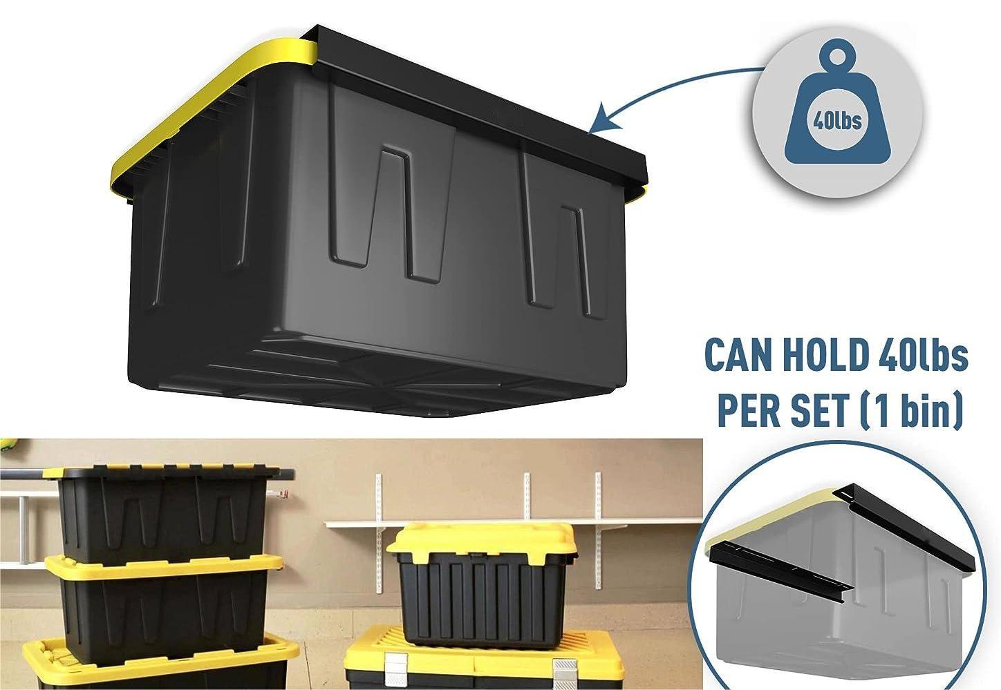 Efficiently Organize Your Garage with Garage Storage Alloy Steel Overhead Tote Slide