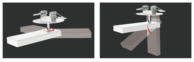 Flat Square LED Ceiling Downlights Multiple Color Temperature With 120 Degree Angle