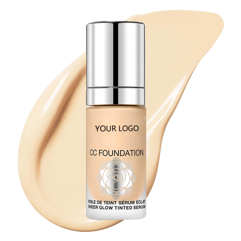 Hot Private Label Brightening CC Foundation Makeup Foundation Whitening Waterproof Face Liquid Foundation