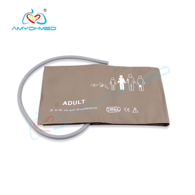 Single Tube 35cm Adult Blood Pressure Cuff Neonate Blood Pressure Cuff For Health Monitoring