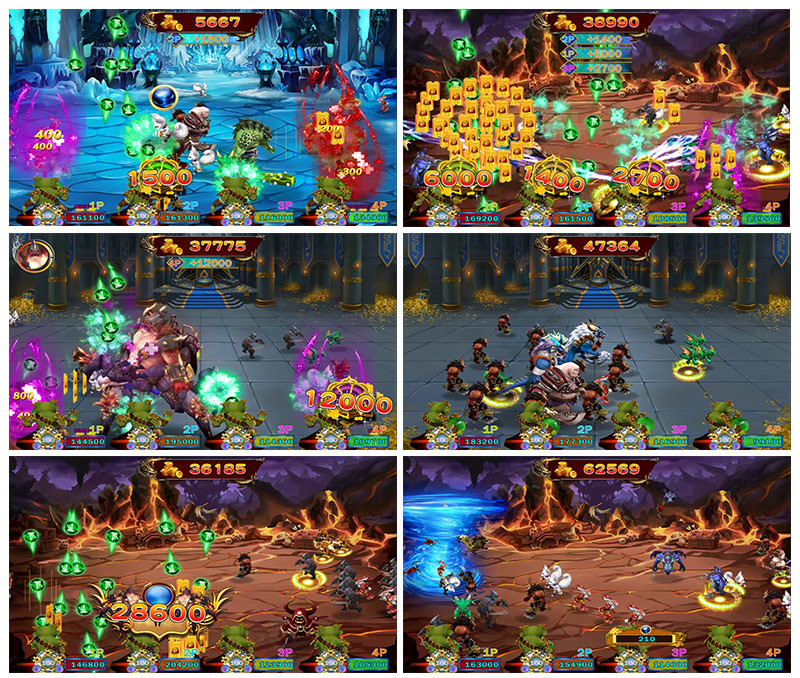 Monster Fight Fish Game Motherboard Arcade 4 Players Up Machine CU