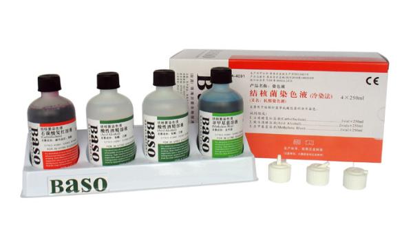 4×250mL 4×500mL 4×100mL Ziehl Neelsen TB Stain For Identification Of Acid Fast