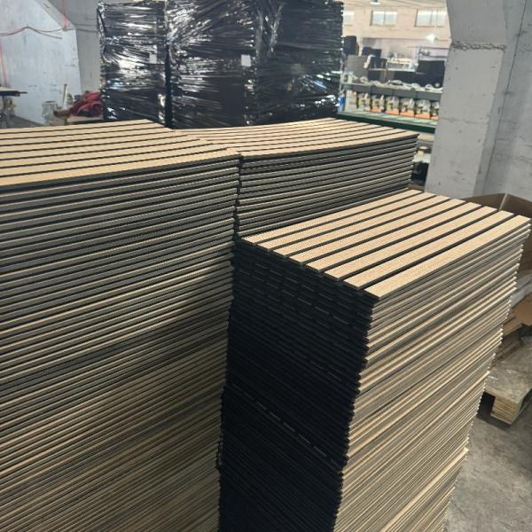 300 X 600 Mm Wood Acoustic Panels Oak Soundproof Wall Panels Interior Decoration