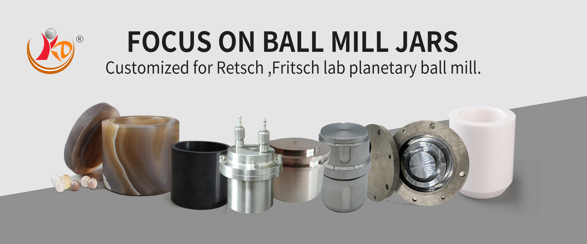 100ml Zirconia oxide Grinding Cup for Fritsch PULVERISETTE 9