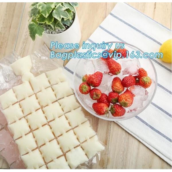 Quality Disposable Ice Cube Tray Mold Water Injection Cocktail Makes Ice bag, self-sealing plastic disposable wine beer cooler f for sale