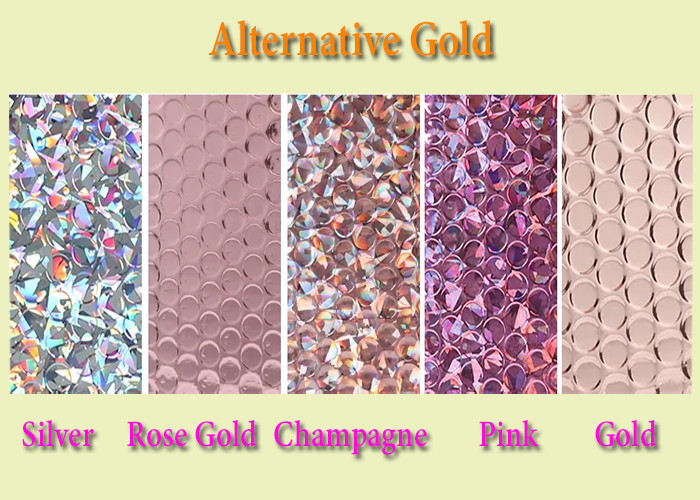 Custom Printed Colorful Air Padded Bubble Mailers Shipping Package Rose Gold Poly