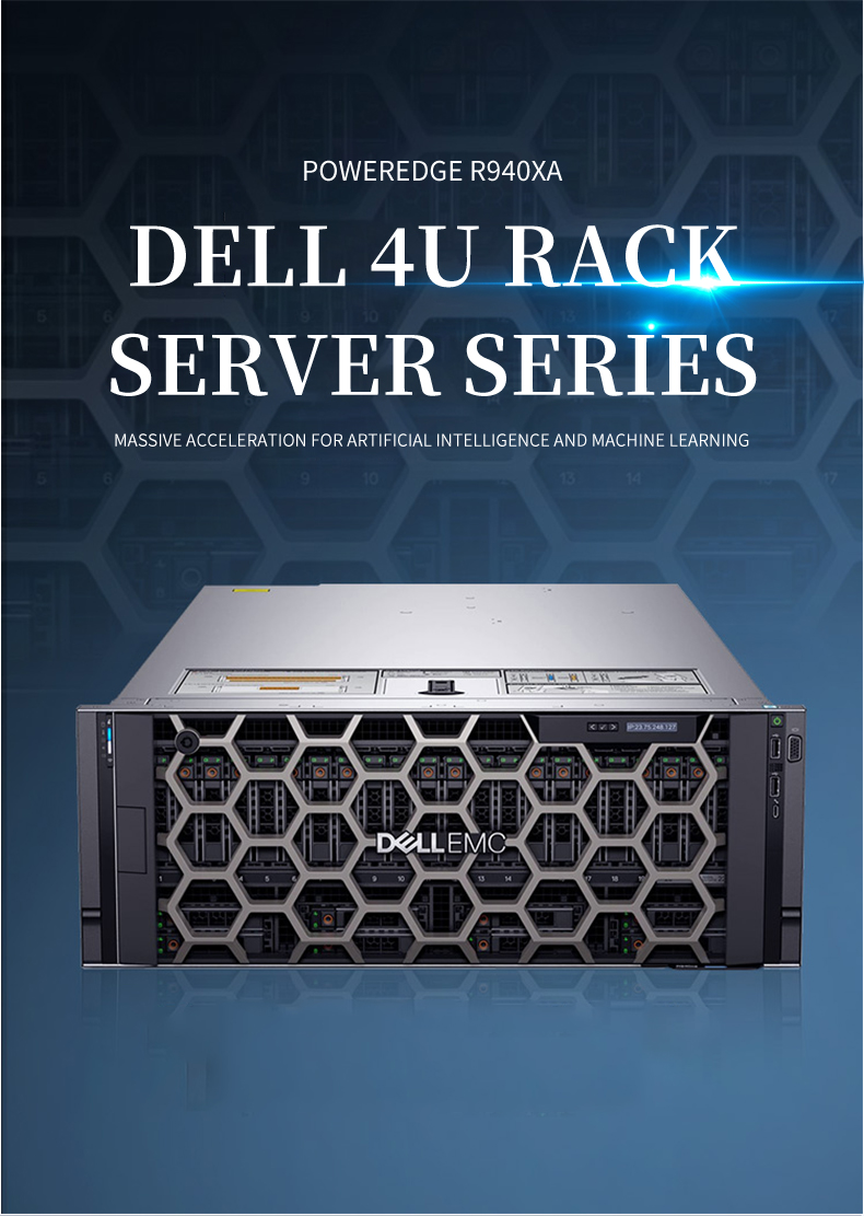 Poweredge R940 Intel xeon processor 3U server rack server 8 bay server case