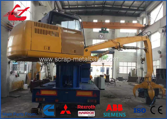Customized Car Logger Baler , Waste Steel Scrap Metal Bailing Press Machine Diesel Power