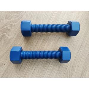  PTFE Coated A193 B7 Stud Bolt with 2 Heavy Hex Nuts 1/4&quot;-1 1/2&quot; Manufactures