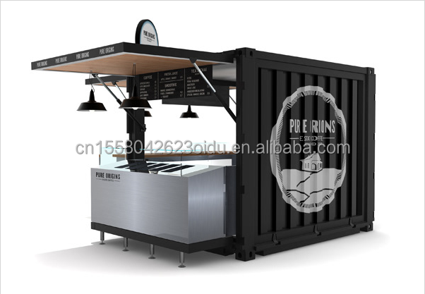 10ft Portable Juice Bar Shop Kiosk Booths Container Room Designed with Moisture-Proof Sandwich Panel