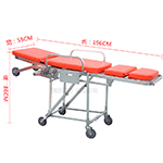 Mobile Ambulance Collapsible Stretcher Ems Gurney OEM Ambulance Trolley
