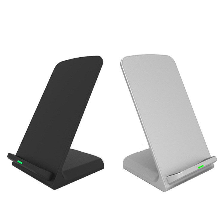 2018 Newest Universal Fast Wireless mobile phone Charger 2 Coils QI Charging Stand Pad for iPhone 8 and Andriod