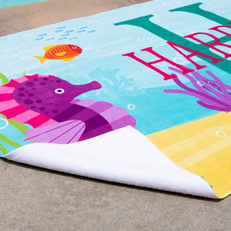 Personalized Photo Beach Towel - Custom Printed with High-Quality Printing in