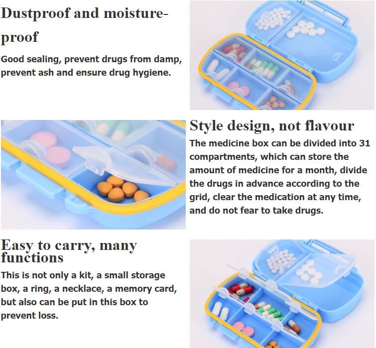Portable Creative style foldable travel plastic cup with pill case, Random color creative travel cup with pill case for