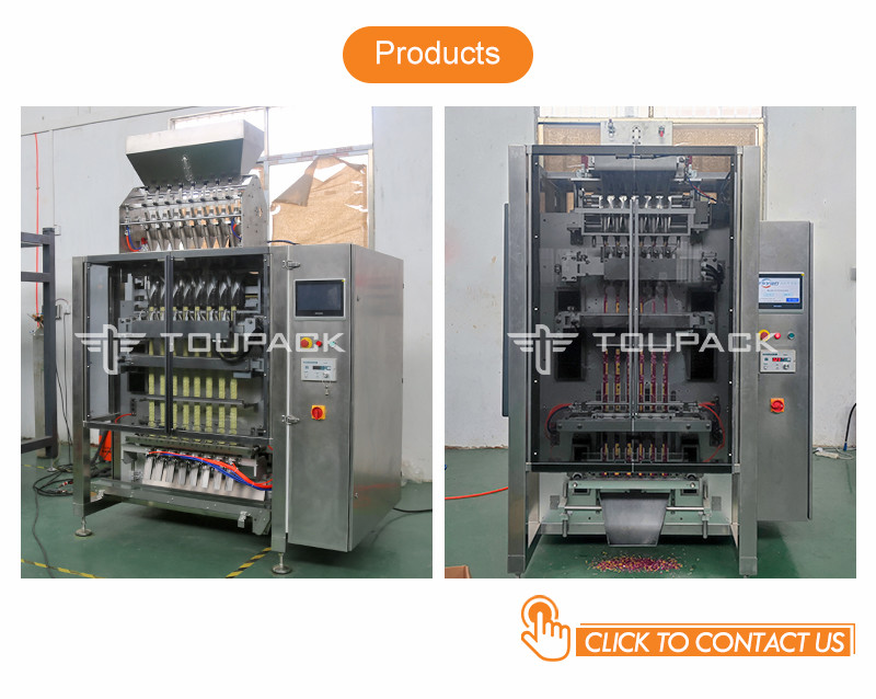 Automatic Multilane 4 Side Seal Sachet Protein Powder Packaging Filling Machine Pouch Colagen Powder Machine