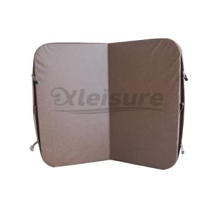 custom spa hot tub cover for Balboa spa, Gecko spa,  SpaQuip spa, E-think spa - brown