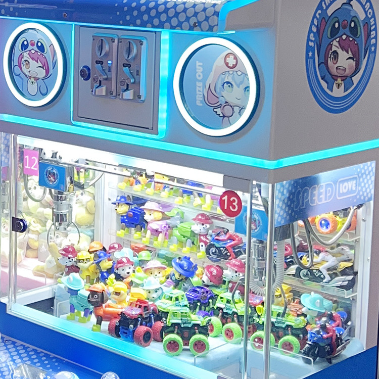 Claw machine Coin Operated plush Owl Claw machine Candy banknotes and coins operated 4 claw machine