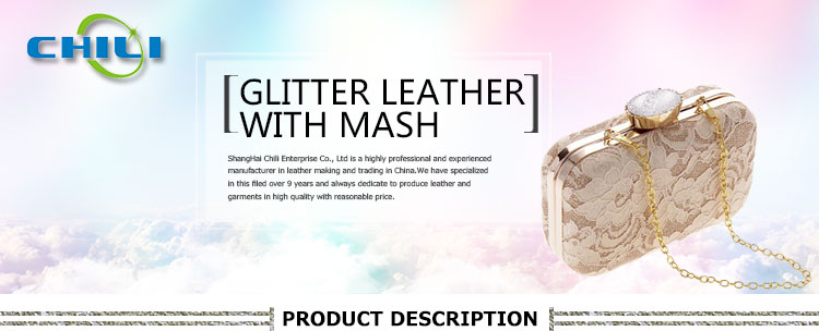 New Flocking Fashion Pu Leather For Mesh Glitter shoe Leather