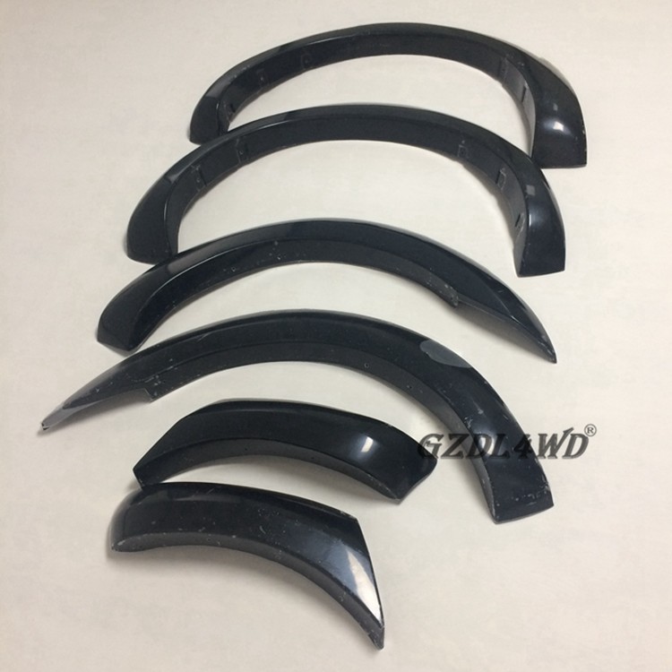Pocket Style 4x4 Wheel Arch Flares For Ford Ranger 2015-2017 Gloss Black