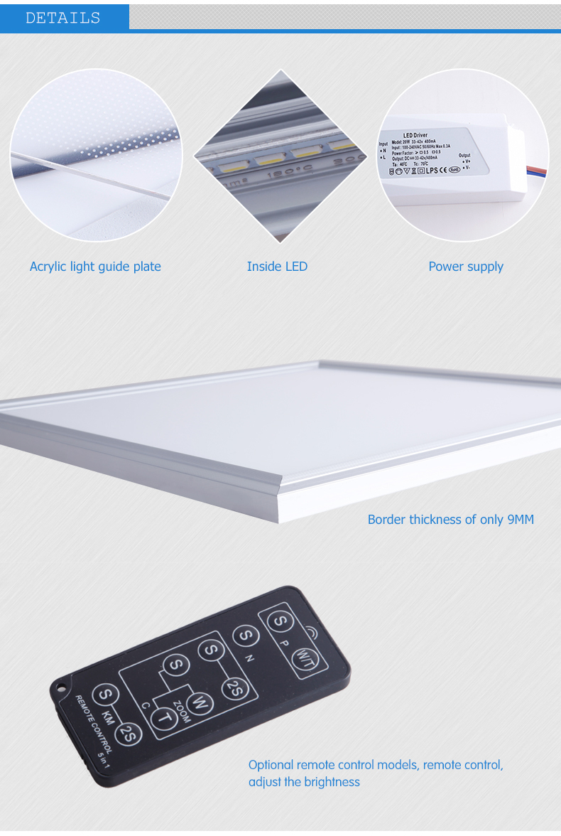 36w led panel light 600x600 LED ceiling panel light