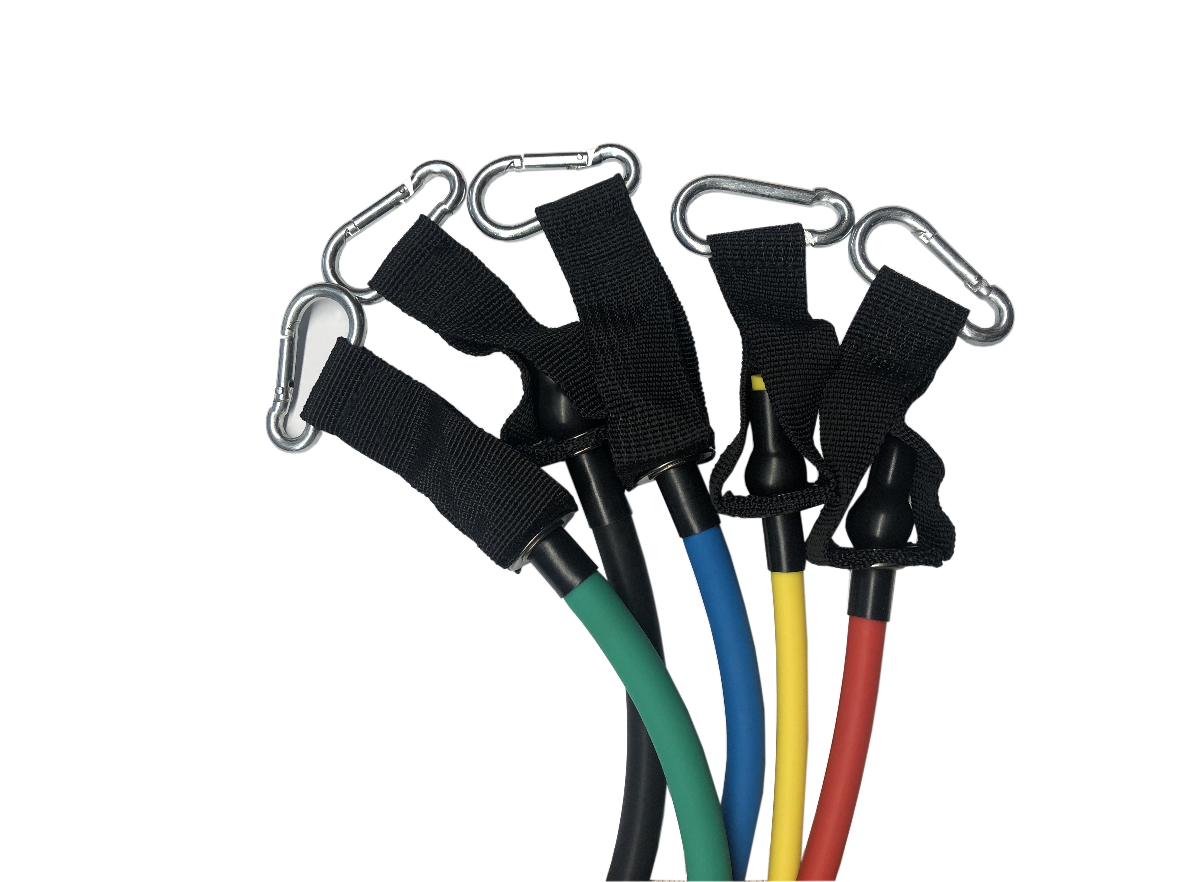 ISO9001 CE Workout Recovery Equipment 11Pcs Resistance Band Tube Set