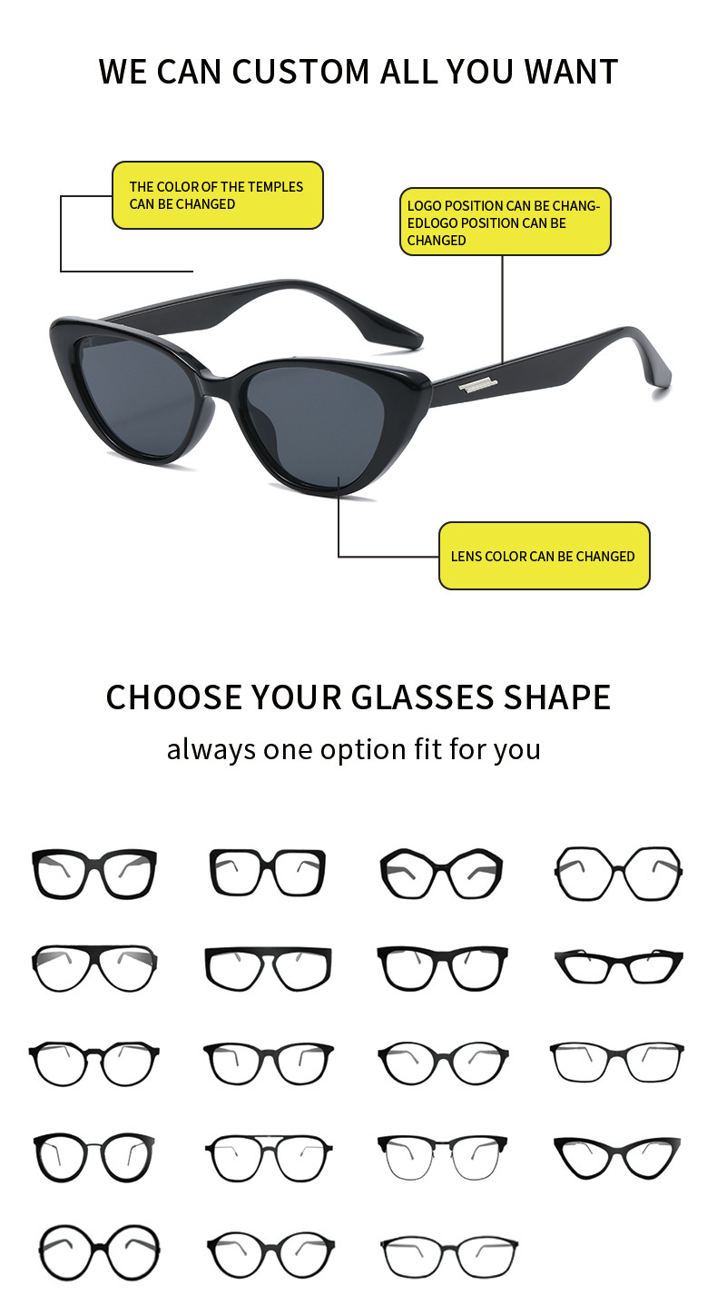 TR90 Custom Made Sunglasses Frame Fashion UV 400 Protection 300 Pcs
