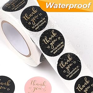 Thank You Rainbow Holo Stickers Thank You for Supporting My Small Business Self-Adhesive Sealing