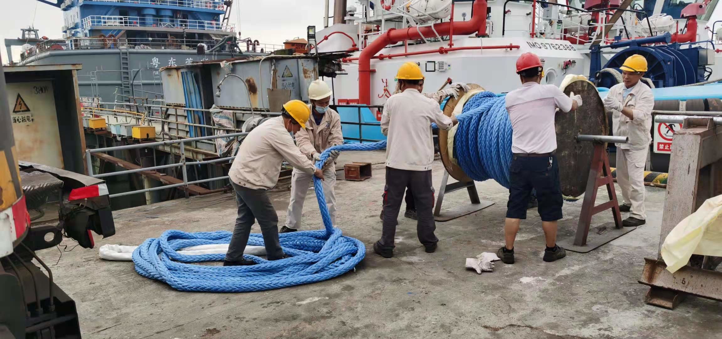 Red Fiber 12 Strand Uhmwpe Rope Braided High Strength Red Color