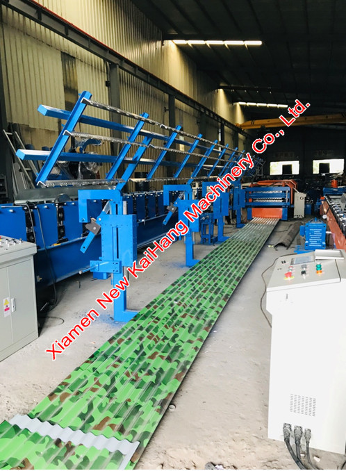 Electric Control Automatic Stacker Machine Roof Panel Roll Forming Machine, Pneumatic Stacker