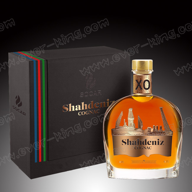 Stamping Printing Black Luxury Magnet Packaging Box Custom Designed