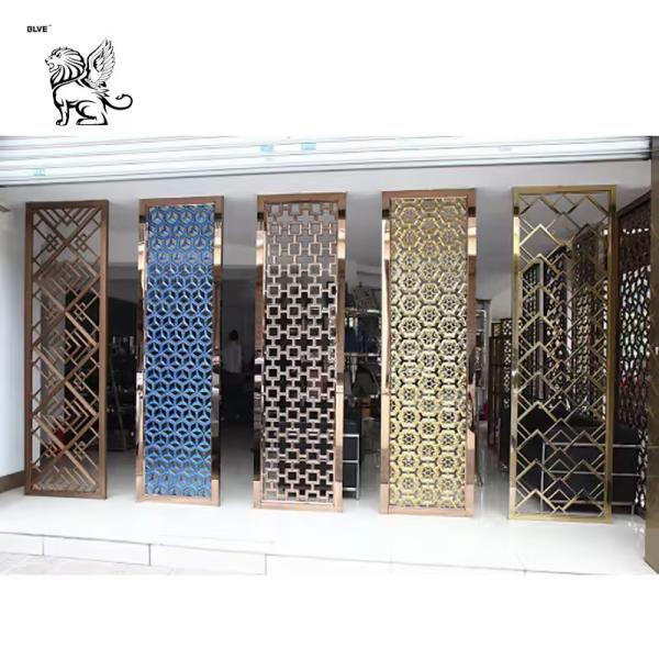 metal privacy screen stainless steel hanging room divider decoration laser cut