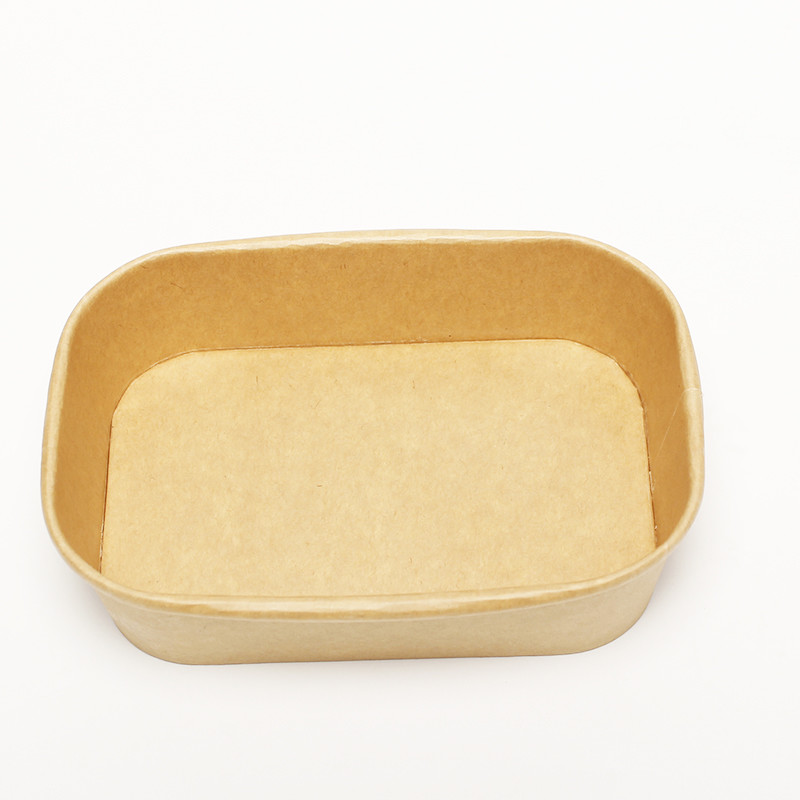 Leakproof Disposable Square Paper Bowl For Salad Soup Food Grade 750ml